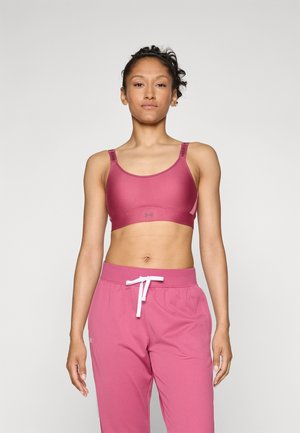 INFINITY MID BRA - Sutien sport cu susținere medie - fuchsia dusk/dark maroon