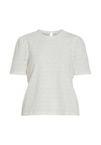 VIKARLA HIGH NECK  - T-shirts med print - cloud dancer