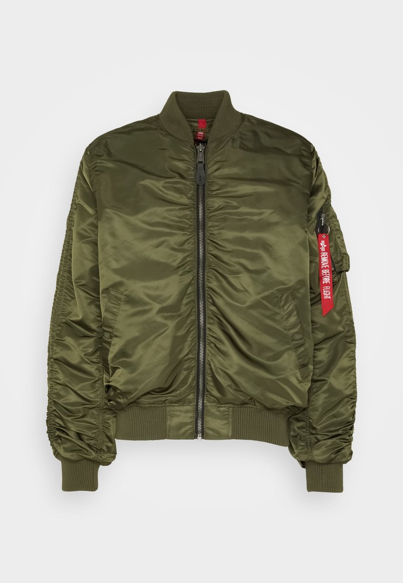 Alpha Industries MA-1 PUCKERED - Bomber Jacket - dark olive/olive 