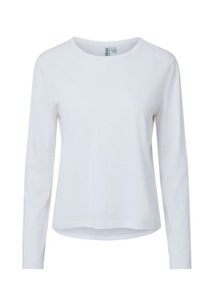 Pieces, LONG SLEEVED TOP PCASHLEY FIT - T-shirt à manches longues - bright white