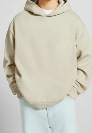 Felpa con cappuccio - beige