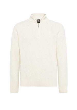 Boggi Milano HALF-ZIP  - Svetrík - white