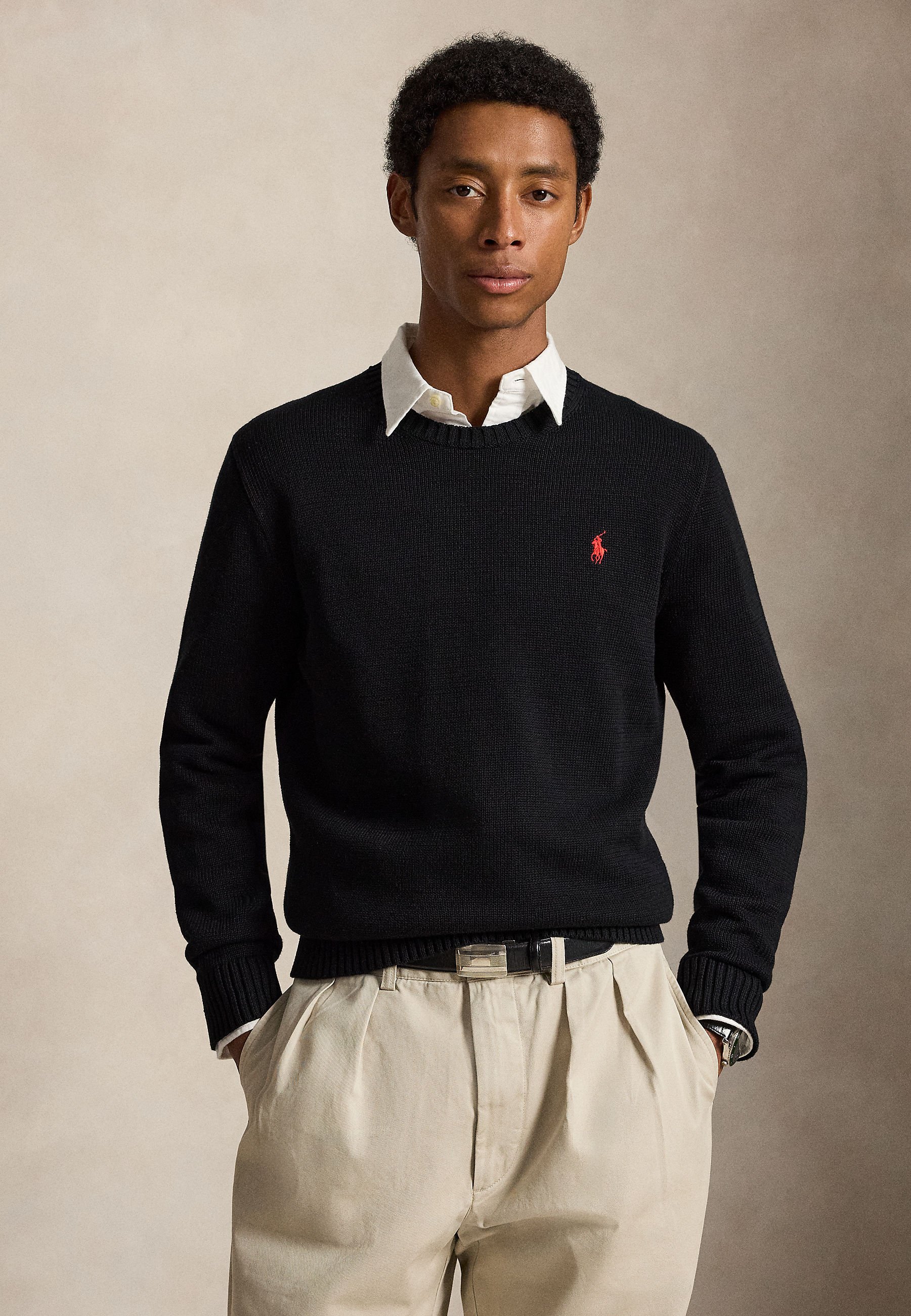 Polo Ralph Lauren COTTON CREWNECK - Camisola - black/preto