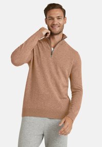 FALKE LUXURY CLASSIC HALFZIP - Strickpullover - camel