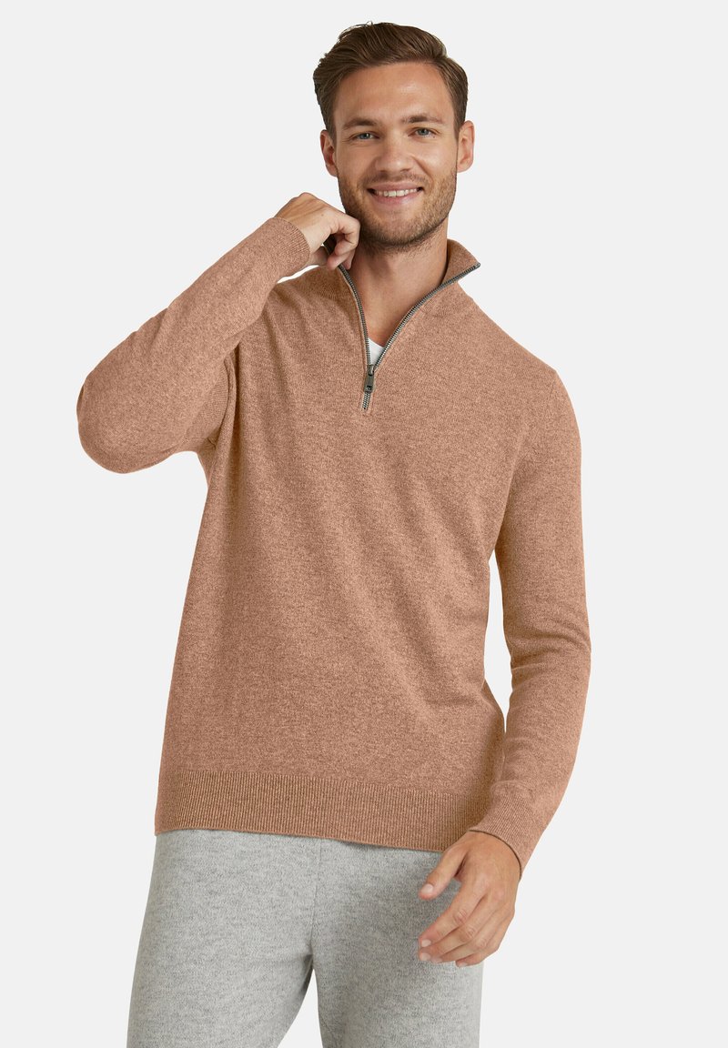 FALKE LUXURY CLASSIC HALFZIP - Strickpullover - camel