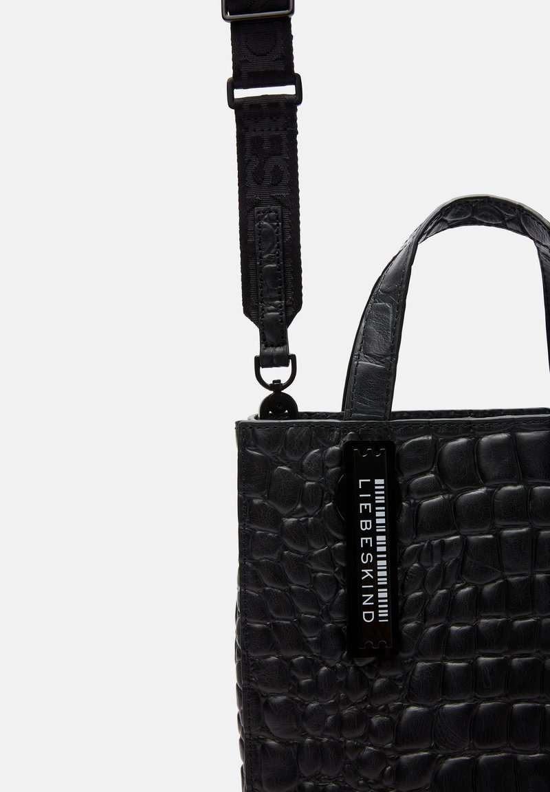 Damen Handtaschen | Liebeskind Berlin MIT KROKOPRÄGUNG Handtasche black/schwarz - PC51327 Damen Handtaschen | Liebeskind Berlin MIT KROKOPRÄGUNG Handtasche black/schwarz - PC51327