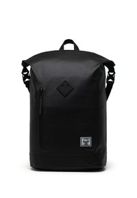 Mustakimmin rullausreppu, joka on valmistettu kestävästä materiaalista. Varustettu etupussilla, säädettävillä hihnoilla ja timantinmuotoisella logolla edessä.