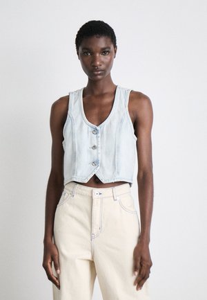 DKNY BUTTON DOWN - Brezrokavnik - skylight