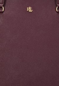 Lauren Ralph Lauren CROSSHATCH LEATHER LARGE KARLY TOTE - Torba za nakupovanje - pinot noir