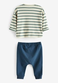 Next 2 PIECE SET - Leggingsit - cream navy blue character
