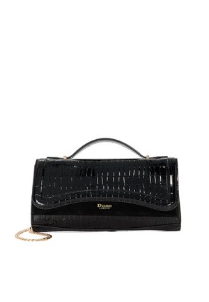 DUNE EDITED TOP SNAKE-EFFECT - Clutch - black