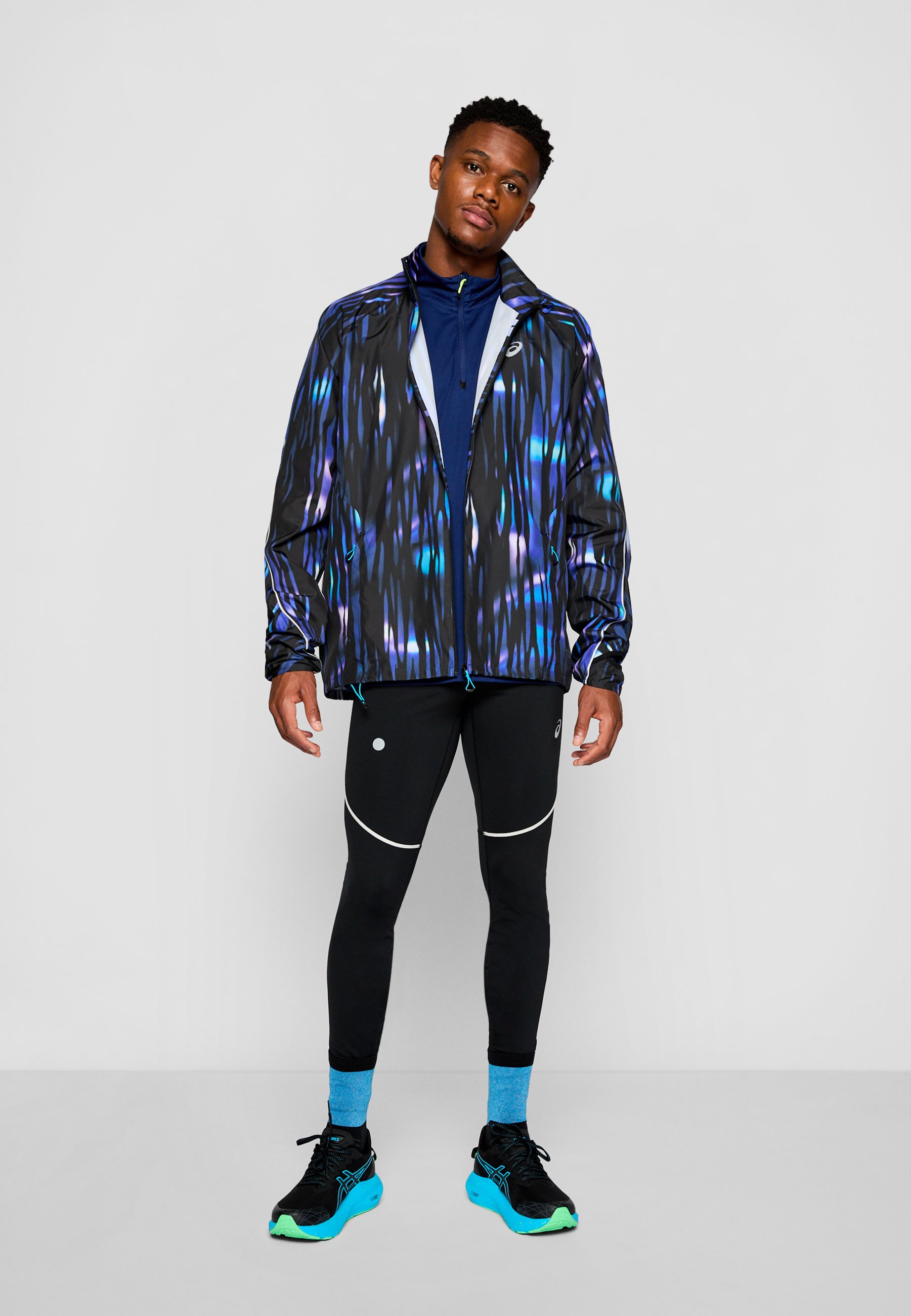 ASICS ROAD LITE SHOW JACKET - Windbreaker - blue expanse/dark blue