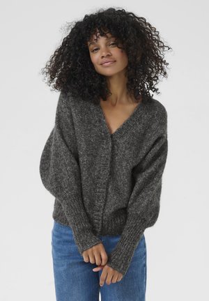CUBA - Kardiganas - dark grey melange