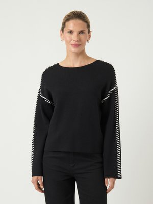 YAS YASSTITCHA - Maglione - black