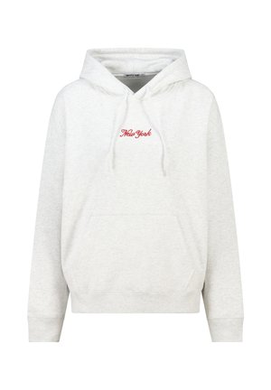 Sweat à capuche - mottled light grey