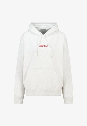 Sweat à capuche - mottled light grey