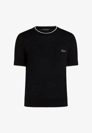 KARL LAGERFELD, Basic T-shirt - black