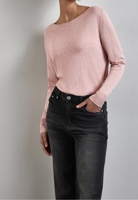 Street One Stickad tröja - mottled light pink
