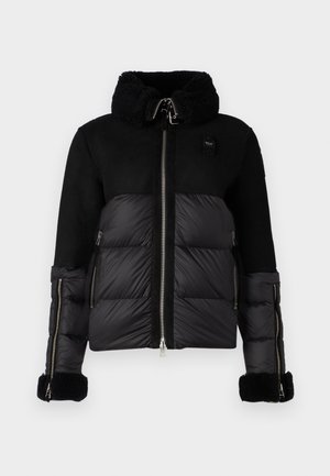 Blauer DANA - Bunda z prachového peří - nero