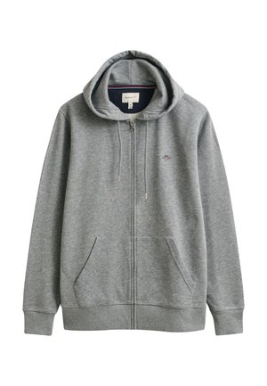 GANT, Sweatjacke - grey melange