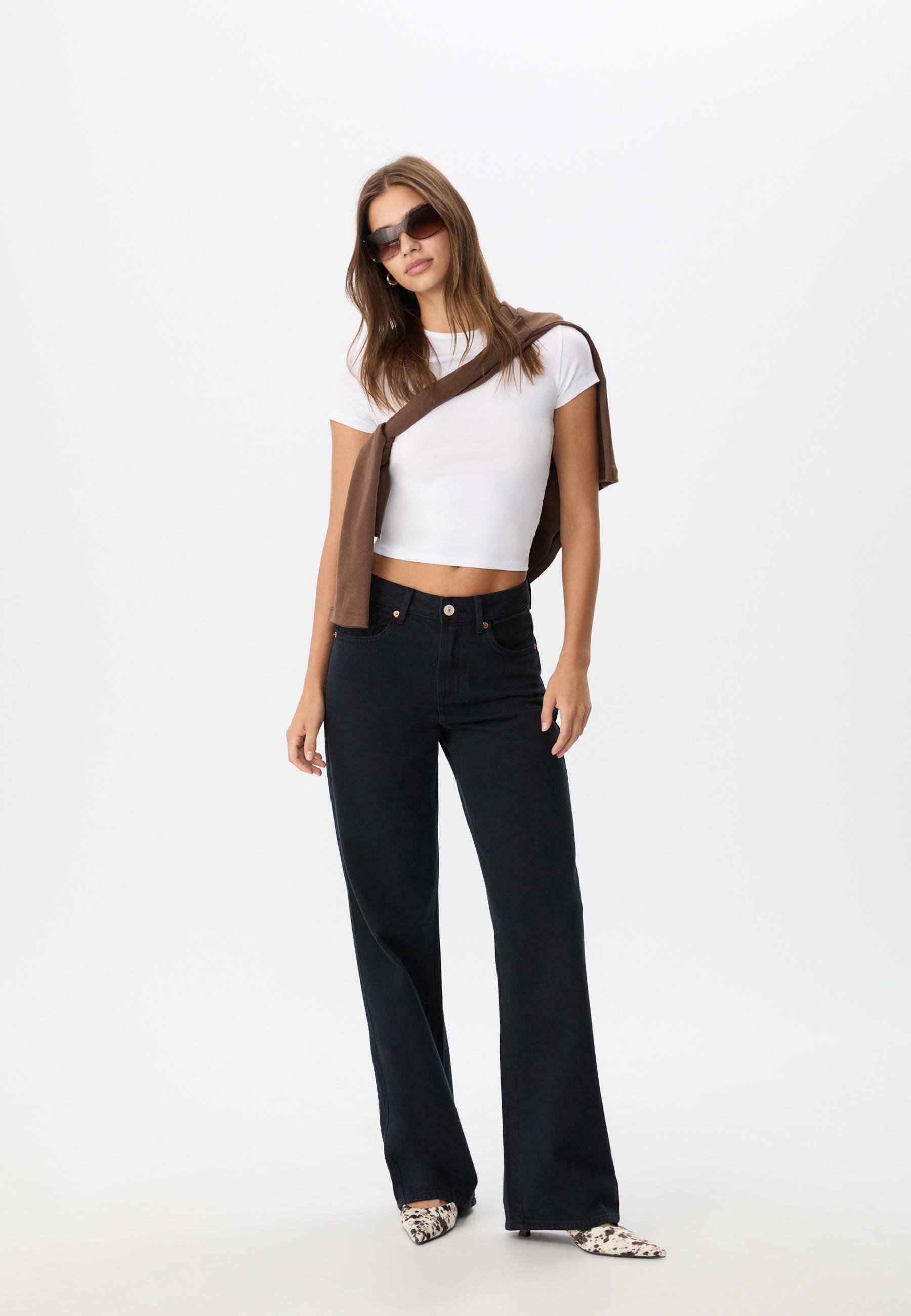Straight leg jeans