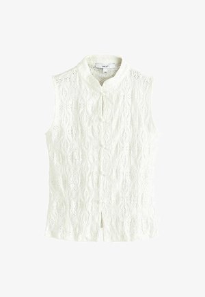 Next, REGULAR FIT - SLEEVELESS LACE KNOT FASTENING TOP - Blúzka - ecru
