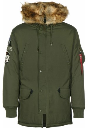 HERREN JACKE ARCTIC DISCOVERER MIT KAPUZE - Winter coat - dark olive