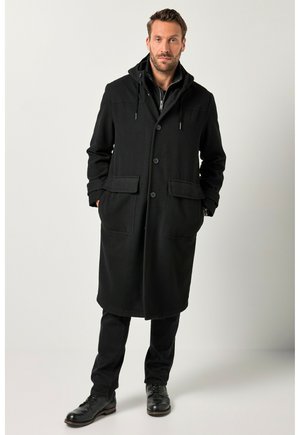 FUNCTIONAL WATER-REPELLENT HOOD ZIP - Cappotto classico - black
