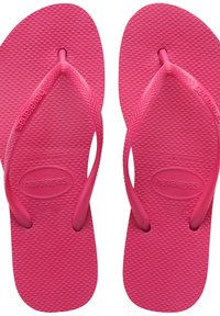 Havaianas SLIM FIT FLATFORM - Sandálias em T - pink electric