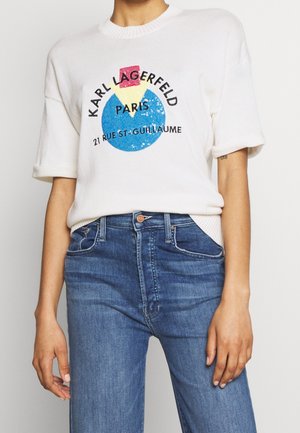 T-shirt med print - off-white