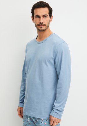 Calida, HERREN SHIRT LANGARM - Nachtwäsche Shirt - ashley blue