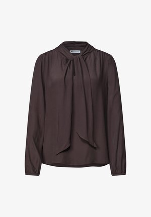 Street One, LANGARM BLUSE MIT SCHLEIFENDETAIL - Blouse - ruby vine