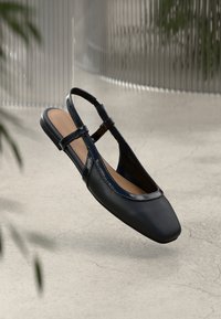 Ballerinaskor med slingback - black