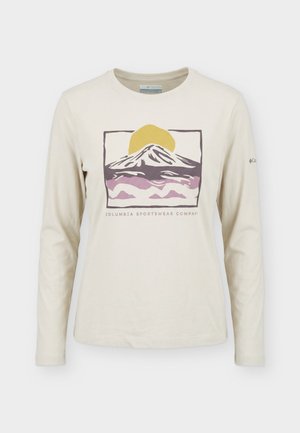 Columbia, PARSONS POINT™ GRAPHIC TEE - Μπλούζα με μακριά μανίκια - dark stone heather