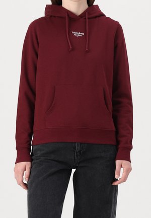 Sweat à capuche - bordeaux