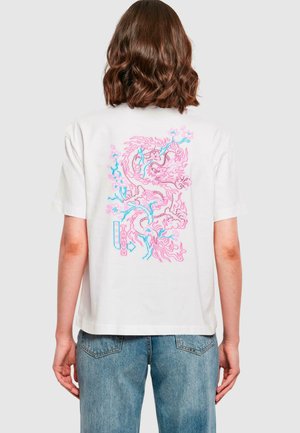 TOKYO DRAGON NEON  - Print T-shirt - white