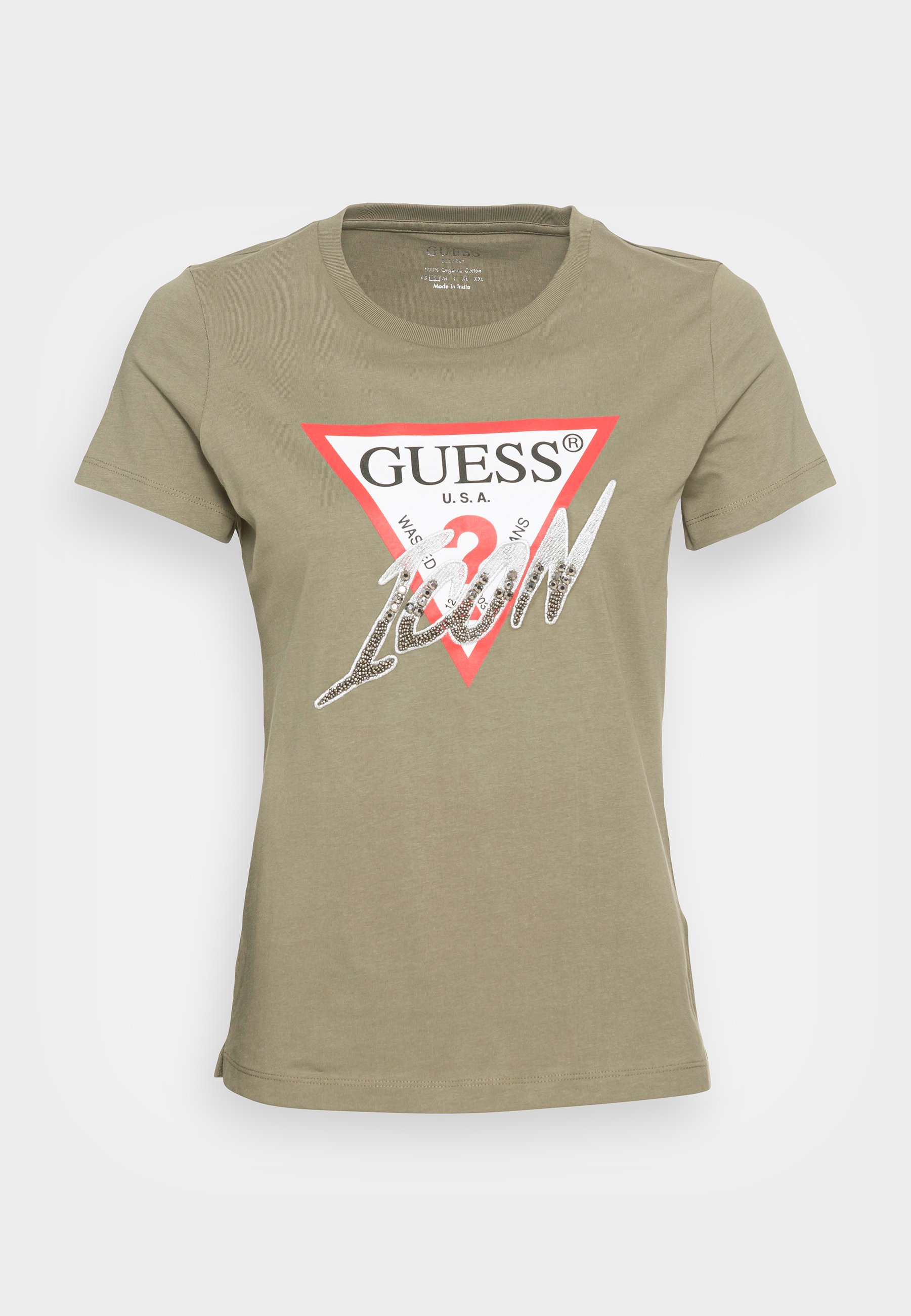 Olive green guess shirt Clearance