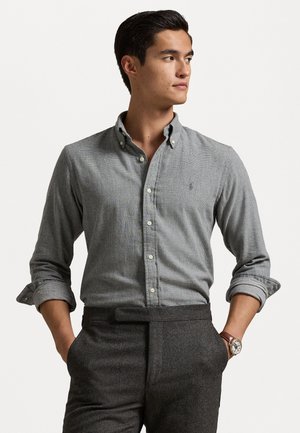 CUSTOM FIT DOUBLE FACED SHIRT - Button down-skjorte - grey heather multi