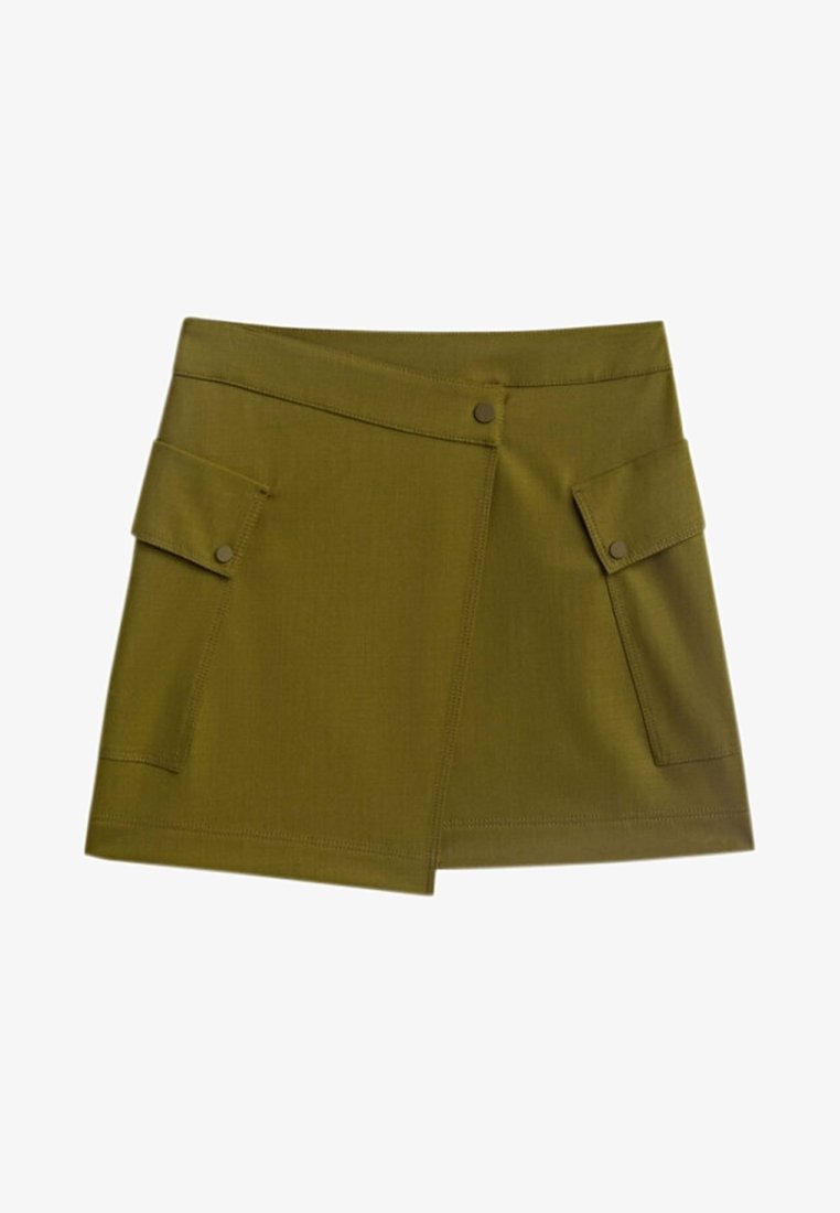 Massimo Dutti Gonna a campana - khaki