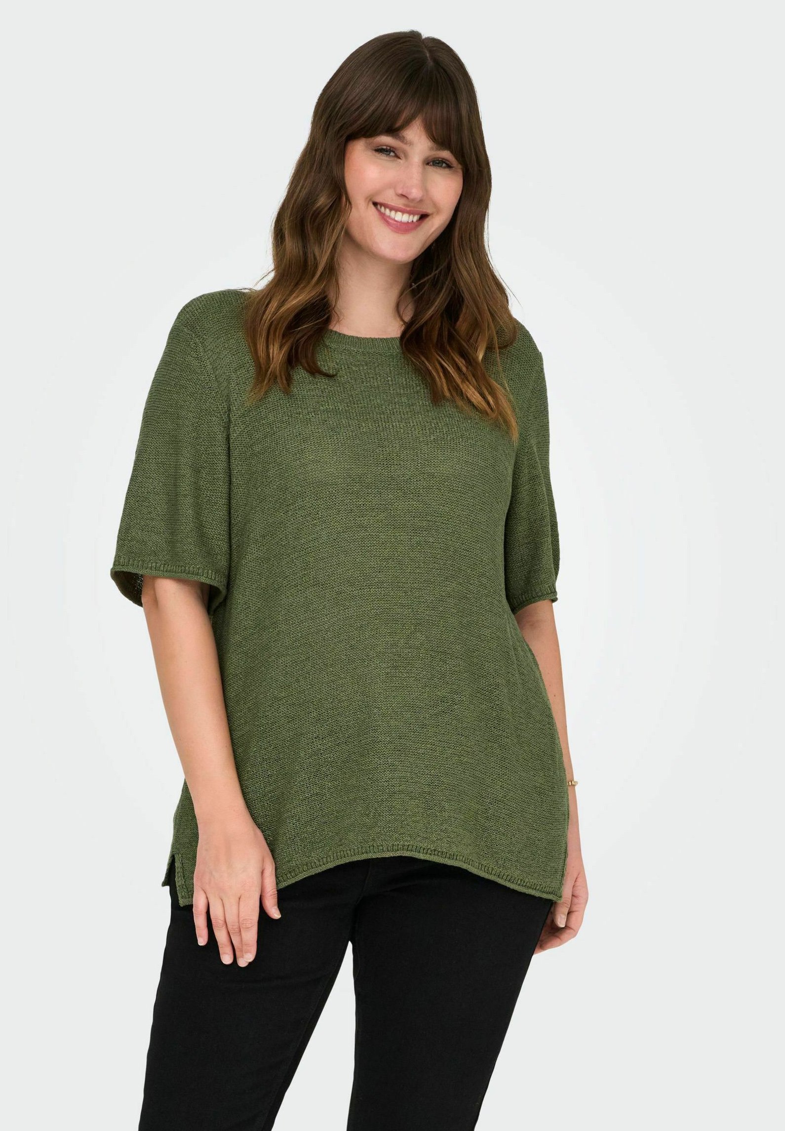 ONLY Carmakoma SUNNY T-Shirt basic khaki