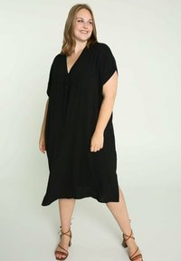 Paprika LANGES, UNIFARBENES - Robe de jour - black/noir - ZALANDO.FR