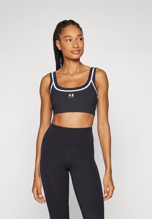 FORWARD CROP - Light support sports bra - black