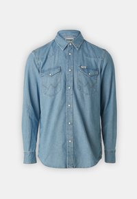 Dalma Pattern Stone Skjorte - Light Blue Stripe