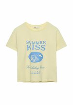 Stradivarius TEXT - T-Shirt print - yellow/gelb - Zalando.at image.