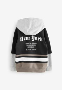 Next CONTROLLER GRAPHIC - Sweatshirt - black brown varsity
