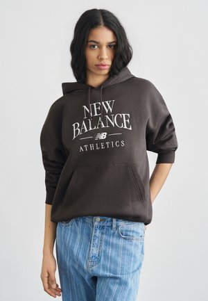 LINEAR HERITAGE HOODIE - Pulover s kapuco - faded black