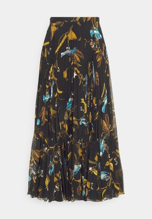 Erdem MIDI LENGTH SKIRT - Gonna a pieghe - cecilia birds black
