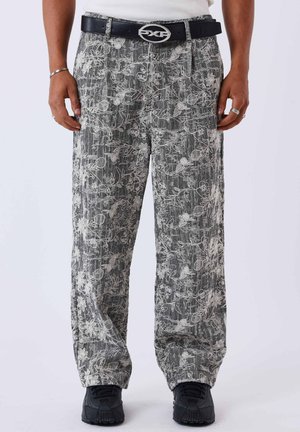 TEXTURED - Broek - gris