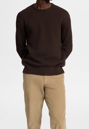 Strickpullover - dark brown
