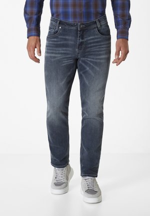 BEN MIT STRETCH - Slim fit jeans - blue black used and moustache